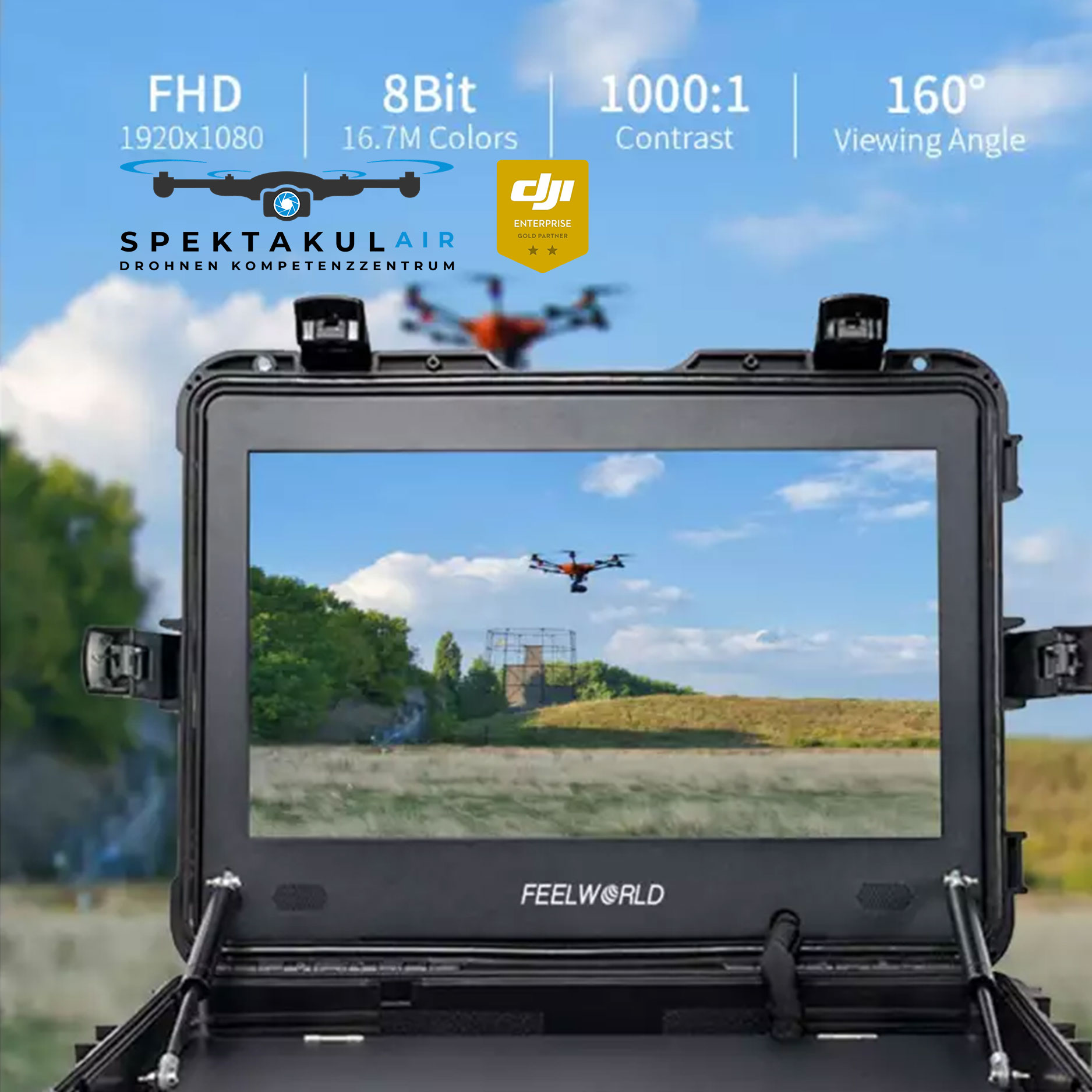 Zusatzmonitorset - Feelworld 21,5" Zoll im Koffer – Bild 4
